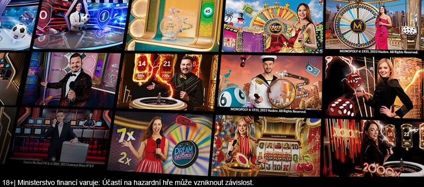 Live Game Shows v zahraničních online casinech