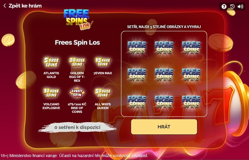 Free Spin Los u LuckyBetu