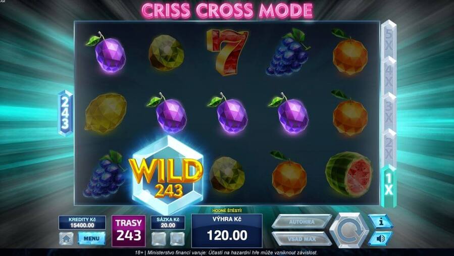 Online hrací automat 243 Crystal Fruits