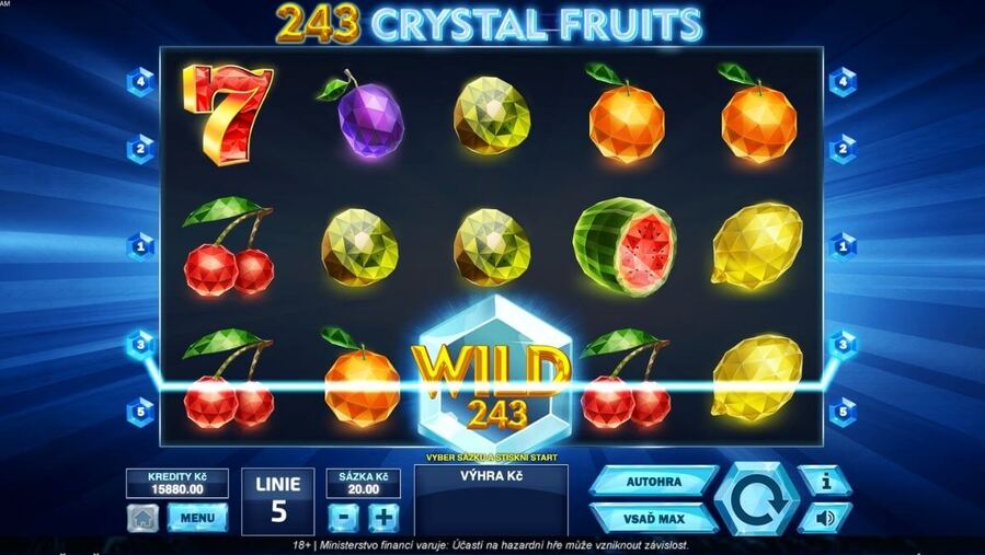 Výherní automat 243 Crystal Fruits