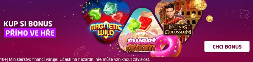 Kupte si bonus přímo ve hře v online casinu SYNOT TIP
