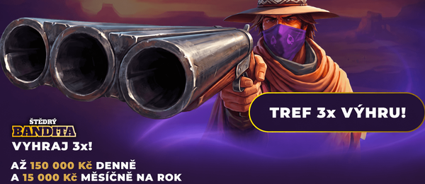 Štědrý bandita v online casinu Grandwin