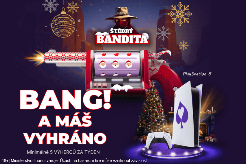 Vánoční Štědrý bandita v&nbsp;online casinu Grandwin může přinést hodnotné výhry