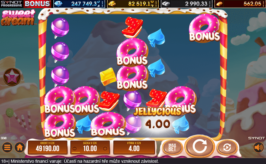 Hrací automat Sweet Dream od Synot Games