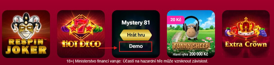 LuckyBet automaty v&nbsp;demo režimu