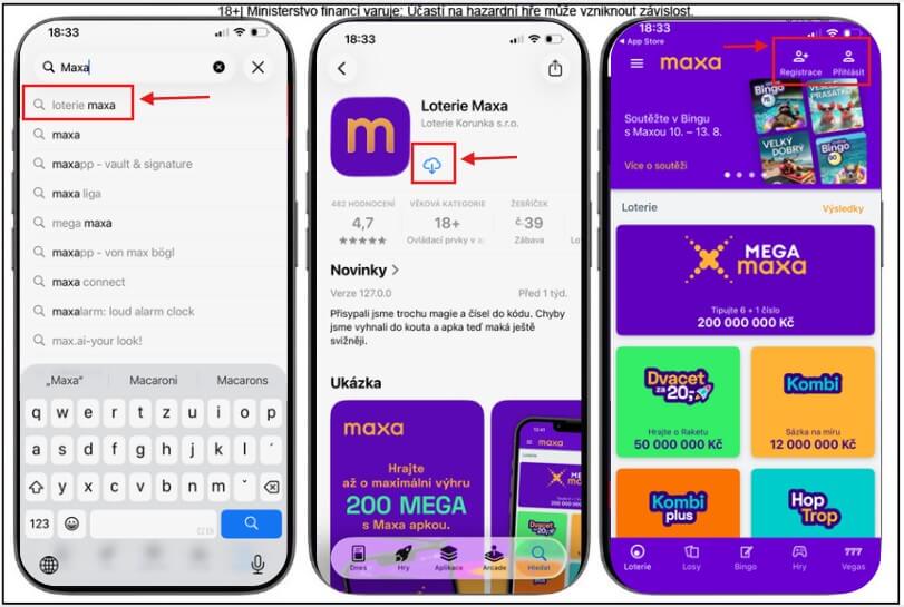 Maxa casino aplikace