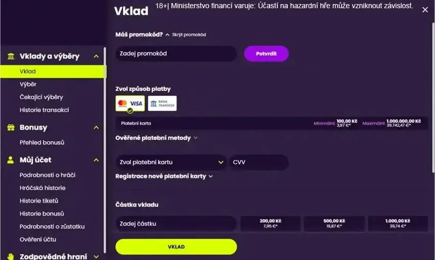 Kingsbet výběr bonusu a&nbsp;vklad