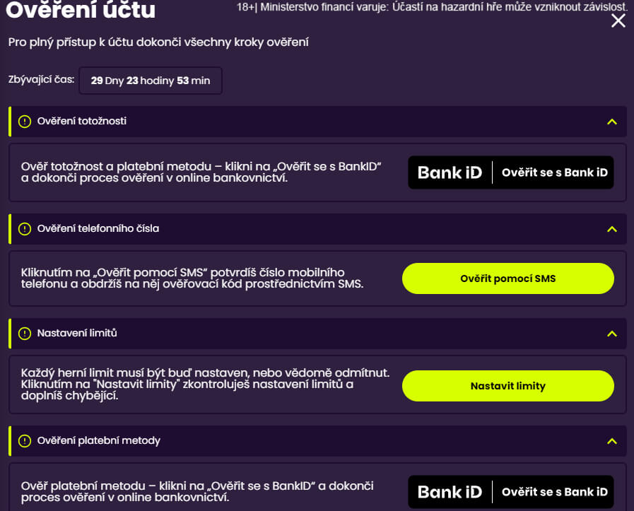 Kingsbet registrace: ověření identity