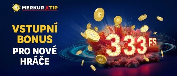 MerkurXtip 333 free spinů za registraci