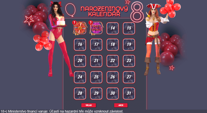 Narozeninový kalendář u SYNOT TIPu