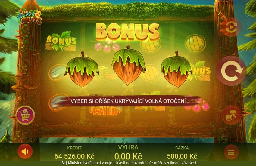 Bonusová funkce, která spouští free spiny