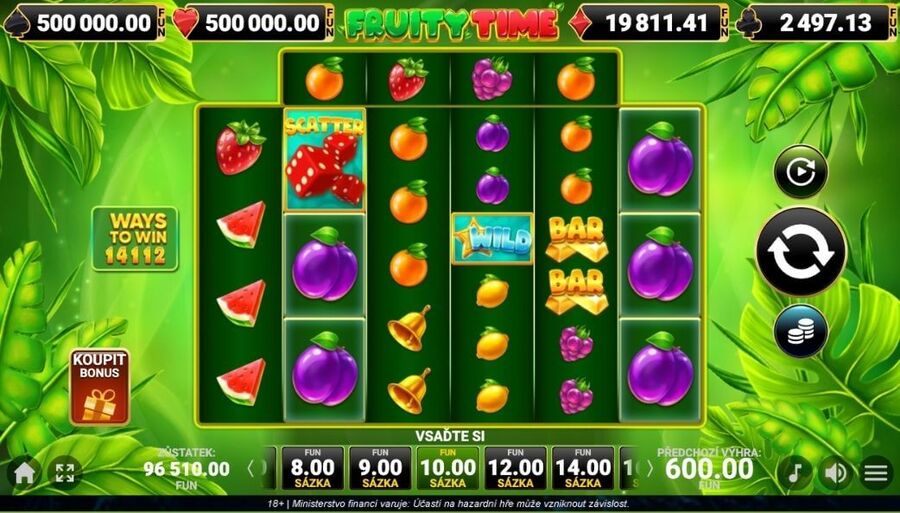 Výherní automat Fruity Time