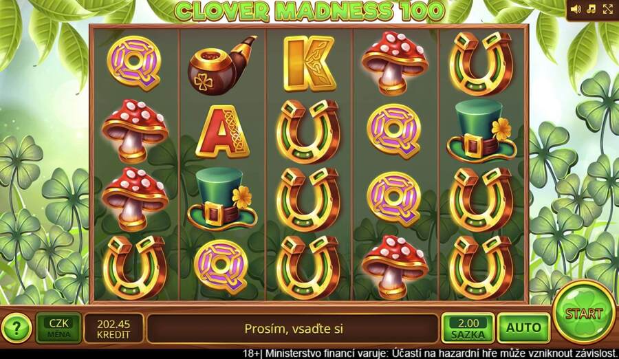 Výherní automat Clover Madness 100