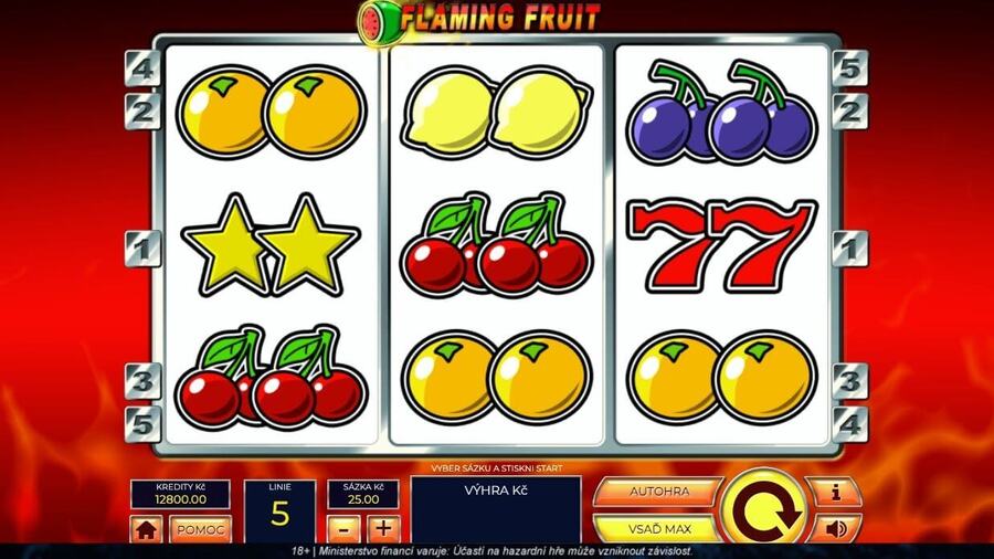 Online výherní automat Flaming Fruit v CZ online casinech