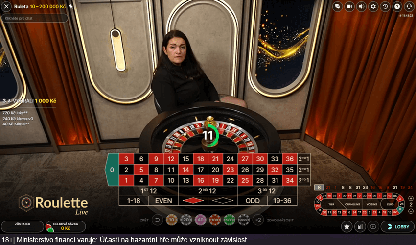 Roulette Live od Evolution je nový typ živé rulety u Fortuny