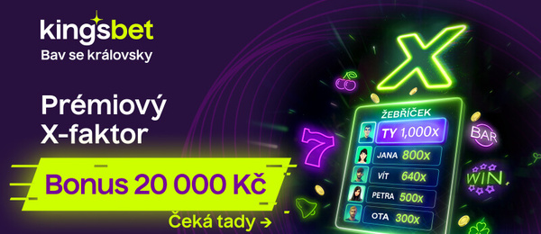 Prémiový X-faktor v online casinu Kingsbet přináší free spiny a peněžní bonusy