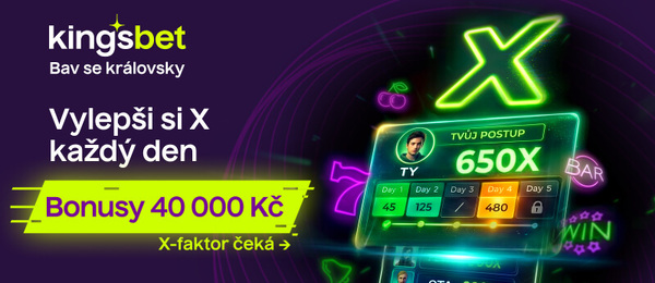 Získejte Kingsbet bonus až 40 000 Kč s Casino X-faktorem