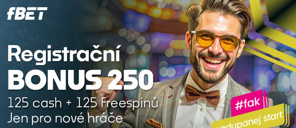 Registrační bonus v online casinu fBET