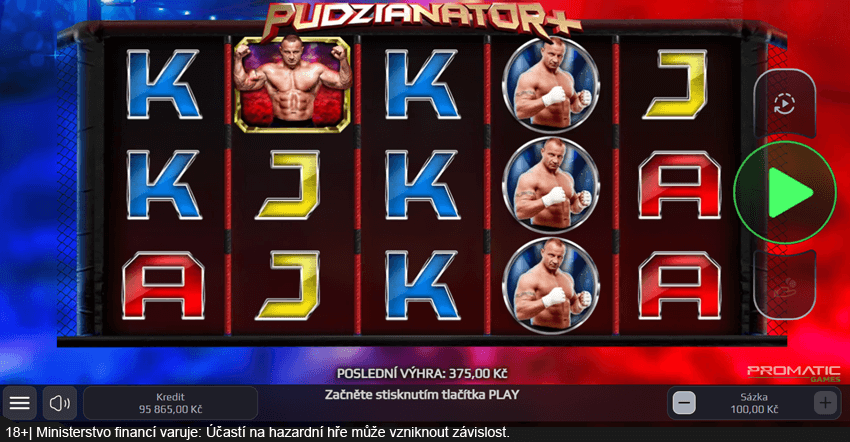 Pudzianator + je hrací automat od Promatic Games