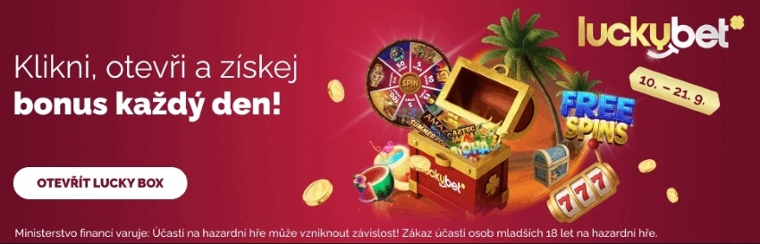 Otevřete si Lucky Box v LuckyBet casinu