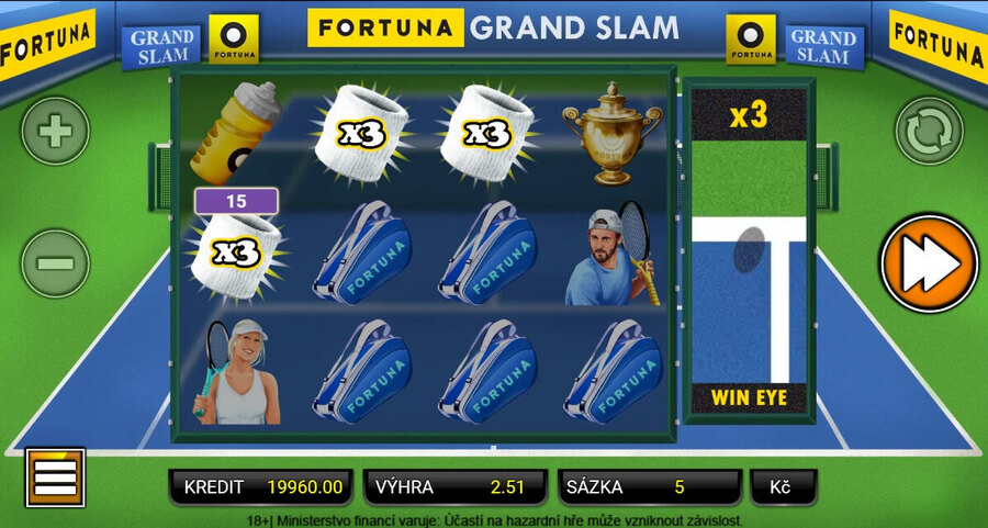 Hrajte výherní automat Fortuna Grand Slam zdarma i za peníze