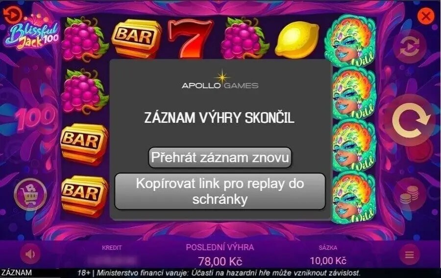 Automat s funkcí Replay