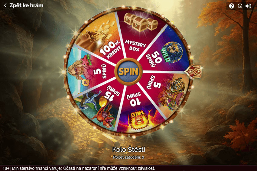 Podzimní Kolo Štěstí v online casinu LuckyBet