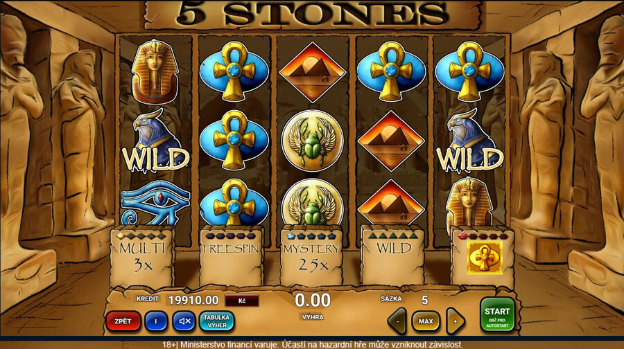 Výherní automat 5 Stones