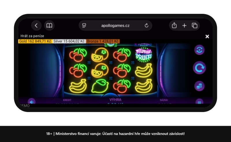 Midnight Fruits 81 patří k&nbsp;nejvýhernějším automatům