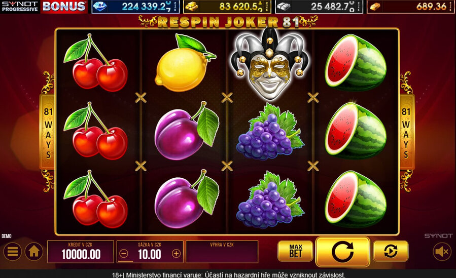 Výherní automat Respin Joker 81