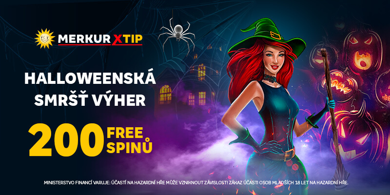 Halloweenská smršť výher v online casinu MerkurXtip