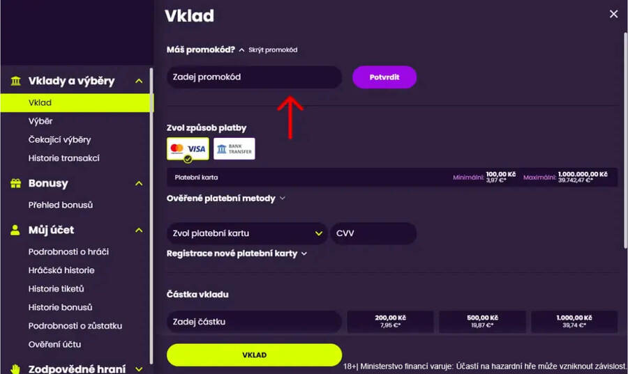 Kingsbet bonus za registraci získáte s promo kódem
