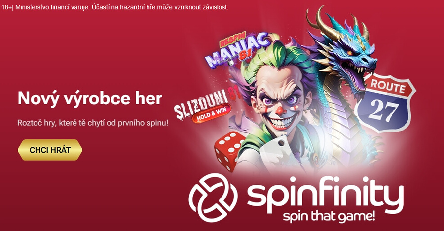 Spinfinity – výrobce casino her u LuckyBetu