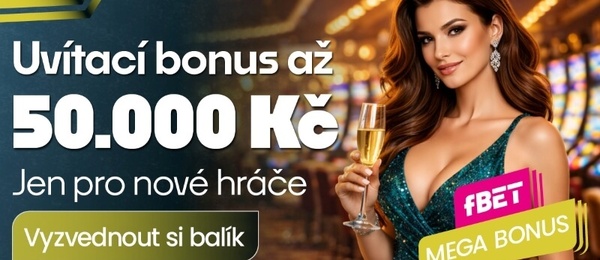 fBET vstupní bonus až do výše 50 000 Kč