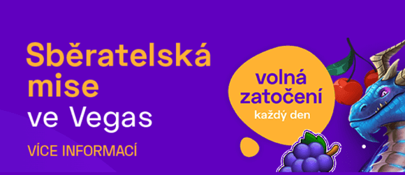 Získejte ve Sběratelské misi ve Vegas u Maxy až 210 free spinů za týden