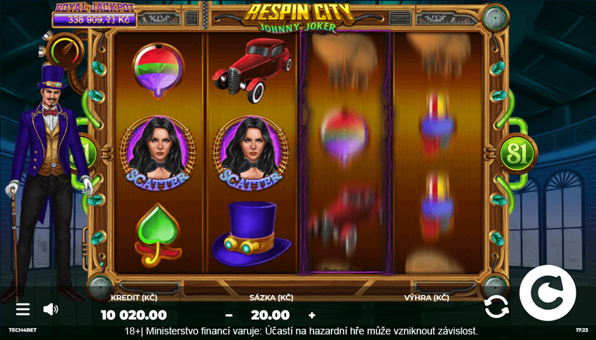 Hrací automat Respin City – Johnny Joker je jedním z automatů ze série, na kterém lze získat free spiny
