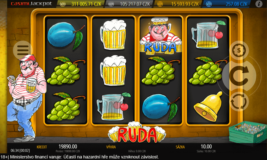 Exkluzivní hrací automat od Casimi se točí kolem známé postavičky Rudy Pivrnce