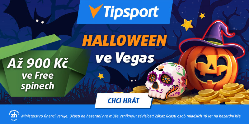 Halloween v online casinu Tipsport Vegas přináší mnoho free spinů navíc