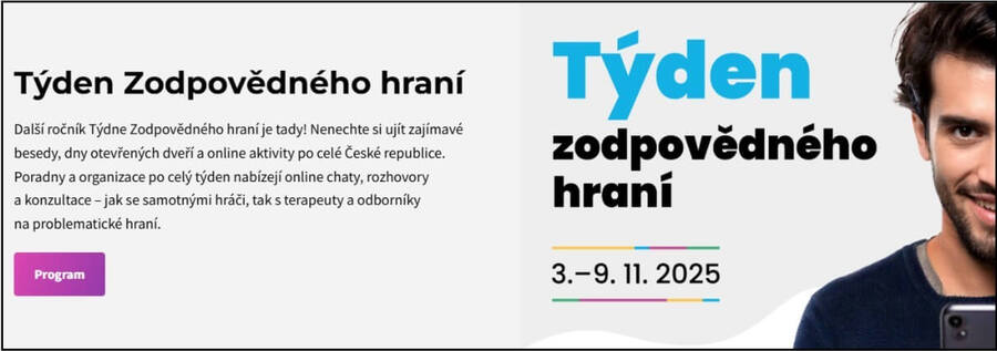 Týden zodpovědného hraní probíhá tento týden