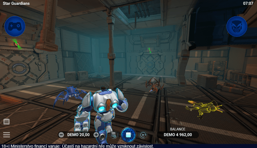 Hrací automat Star Guardians od Evoplay se spíše podobá počítačové hře