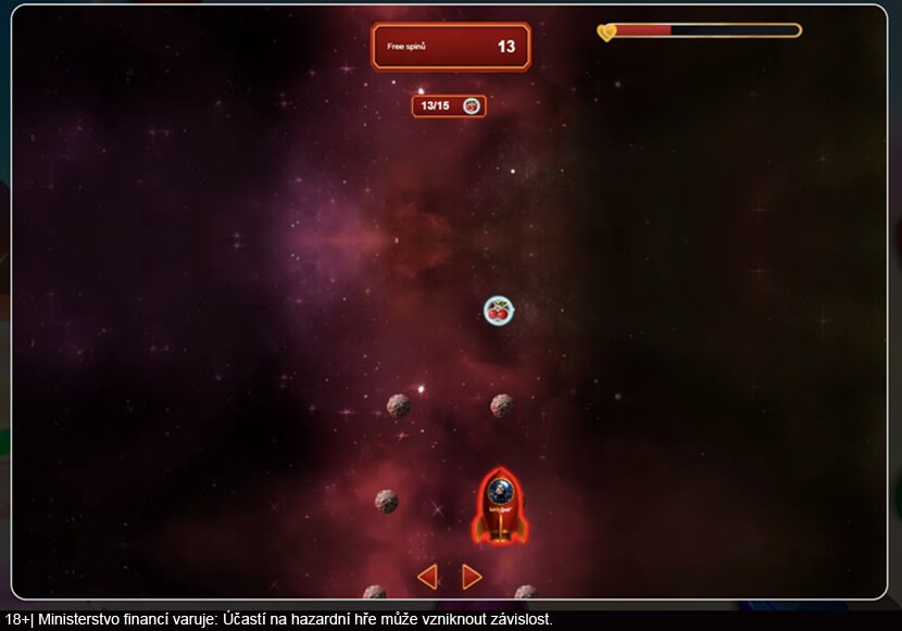 Vyhýbejte se meteoritům a vystoupejte s Lucky Raketou k freespinové odměně