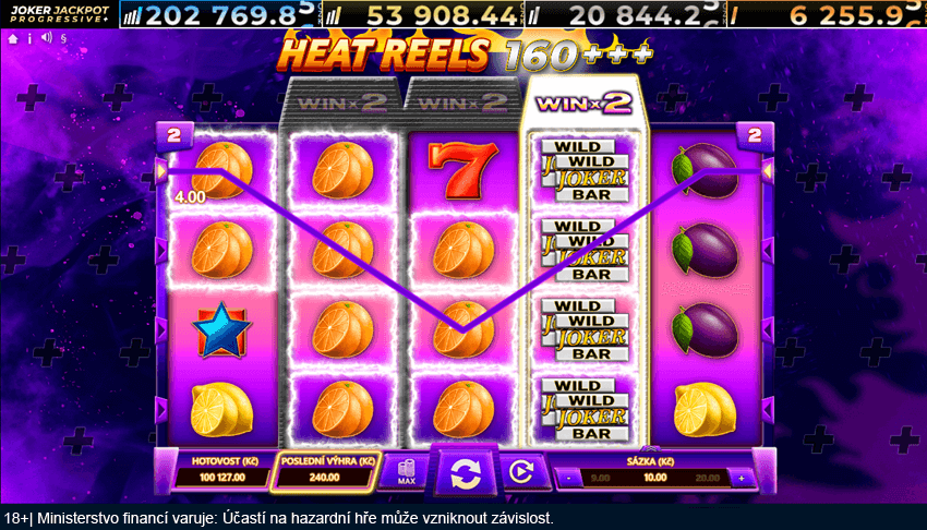 Výherní automat Heat Reels 160+++ od společnosti Bellot