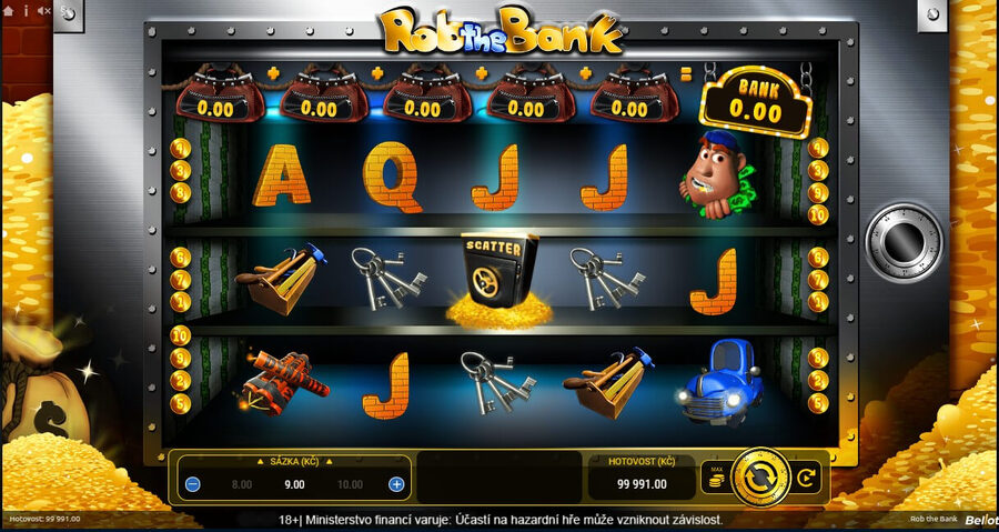 Zahrajte si výherní automat Rob the Bank od Bellotu