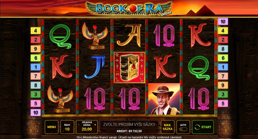 Výherní automat Book of Ra Deluxe od Greentube