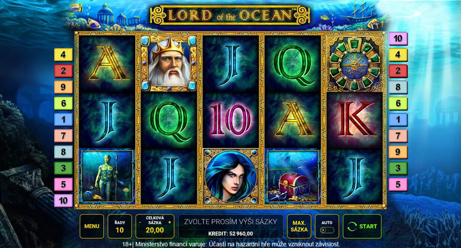 Výherní automat Lord of the Ocean od Greentube