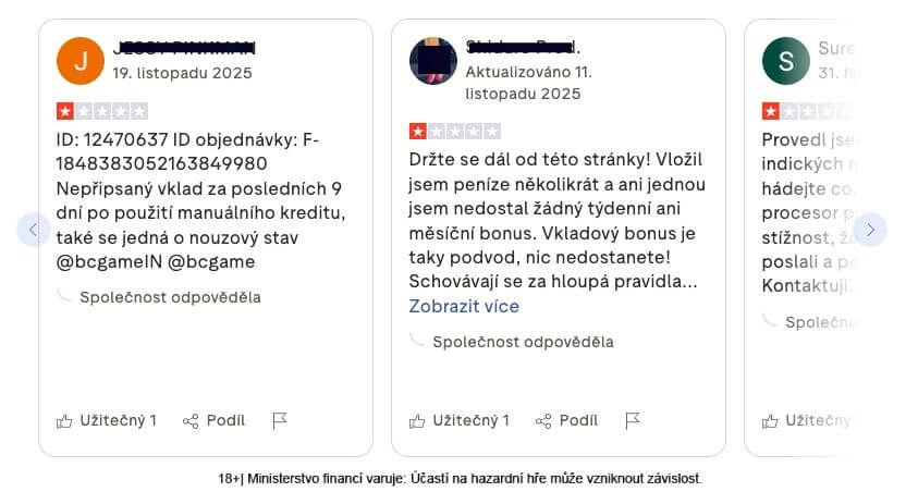 Hodnocení casina BC.game – zkušenosti hráčů a recenze na fórech