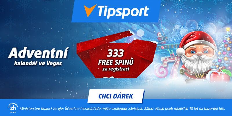Zaregistrujte se u Tipsportu a získejte s letošním adventním kalendářem bonus každý den