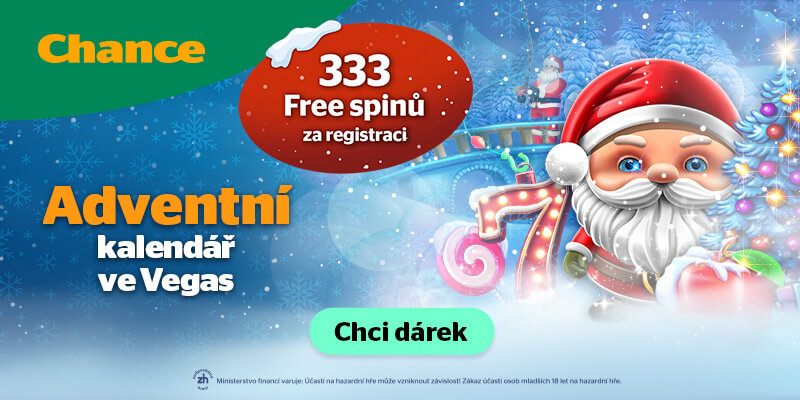 Adventní kalendář u&nbsp;Chance se stovkami free spinů a&nbsp;různých casino bonusů