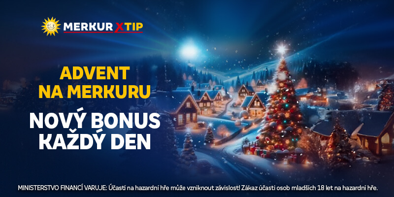 Zapojte se do adventního kalendáře u MerkurXtipu a získejte každý den jiný bonus
