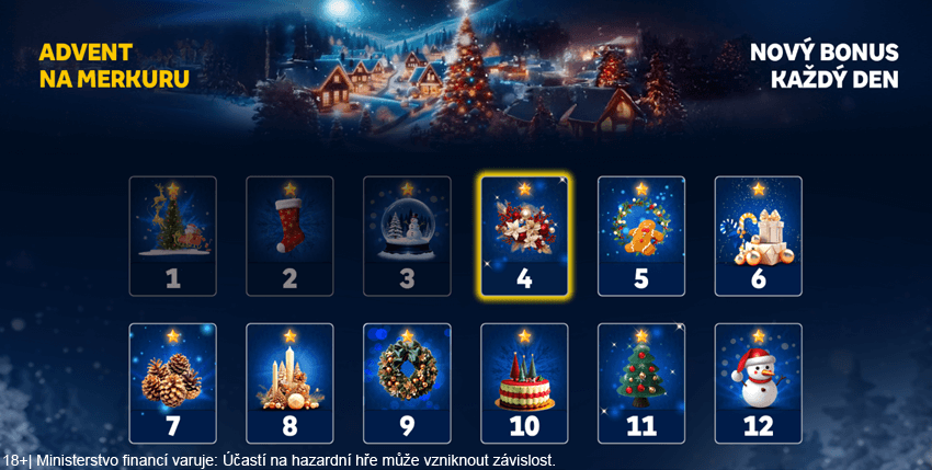 Zapojte se do adventního kalendáře u MerkurXtipu a získejte každý den jinou odměnu